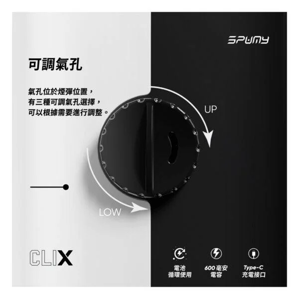 ref22374_2 SPUMY CLIX 7500 Puffs 一次性煙彈 一盒1入 (1pcs)3%