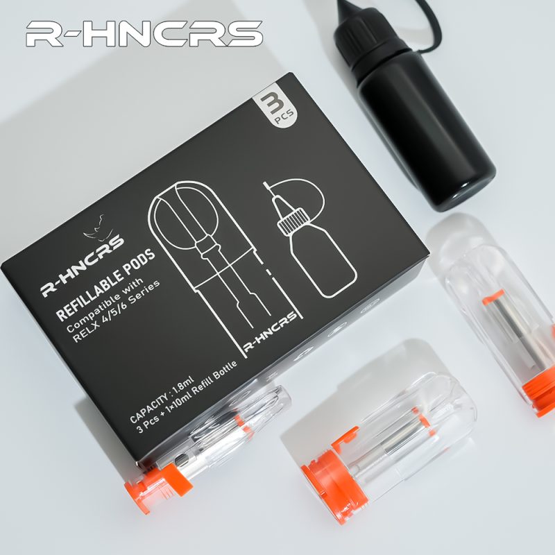 R-HNCRS犀牛 空倉（一盒3入）附10ml小空瓶 悅克RELX4代/5代/6代 主機